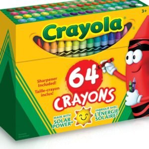 CRAYOLA Crayon/Sharpener, 64 Count 52-0064 Kit Toy Fun Kids Pack