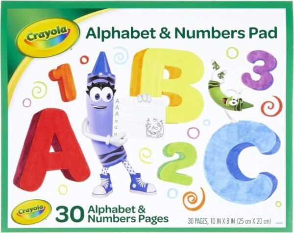 Crayola Alphabet Pad, Tracing Worksheets, 30 Pages Kit Toy Fun