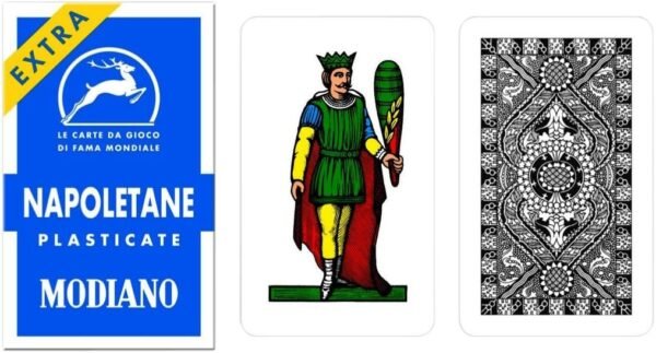 Napoletane 97/31 Modiano Regional Italian Playing Cards. Authentic Italian Deck.
