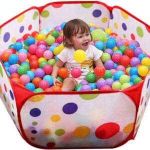 Aeroway Kids Ball Pit Playpen, 39.4-inch by 19.7-Inch with Zippered Storage Bag
