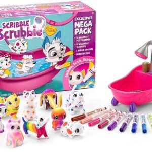 Crayola Scribble Scrubbie Pets Mega Pack Animal Toy Set Age 3+, Mega