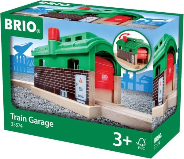 BRIO World 33574 - Train Garage - 1 Piece Wooden Toy Train