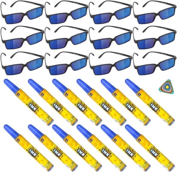 24 PC Spy Secret Agent Party Supplies Party Favor - 12 Spy