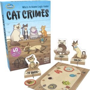 ThinkFun Cat Crimes Brain Game and Brainteaser for Boys and Girls Age