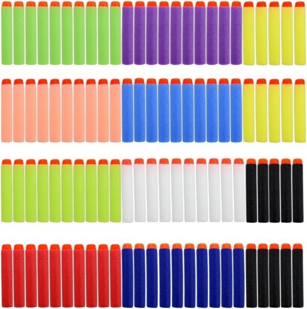 ZICOME 200 Pack Refill Darts Foam Bullets for Nerf War Gun Party,