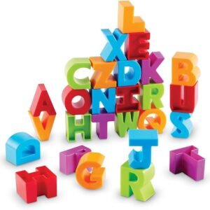 Learning Resources Letter Blocks, Fine Motor Toy, ABCs, Letter Recognition, 36 Pieces,