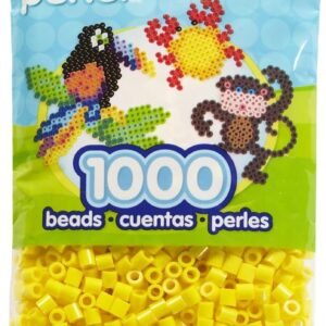 Perler Beads Fuse Beads for Crafts, 1000pcs, Yellow Kit Toy