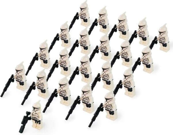 21pcs clone troopers white combat team Kit Toy Fun Kids