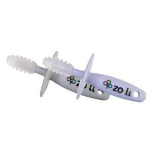 ZoLi Chubby Gummy teether 2 Pack Baby Teething Relief - Lilac/Grey, BPA