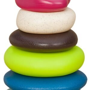 B. toys by Battat B. Toys Stacking Rings Textured Ring Stacker for