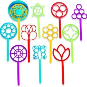 Super Fun Bubble Wand Assortment 1 Dozen Summer Fun, Childrens Bubble Supplies,