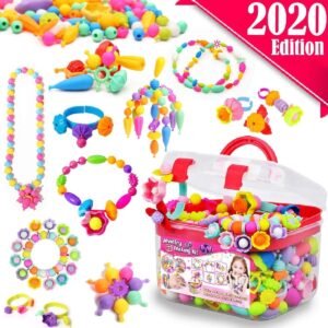FunzBo Snap Pop Beads for Girls Toys - Kids Jewelry Making Kit