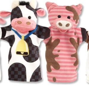 Melissa & Doug Farm Friends Hand Puppets Kit Toy Fun