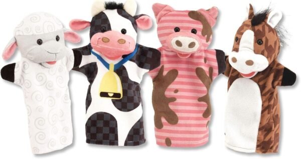 Melissa & Doug Farm Friends Hand Puppets Kit Toy Fun