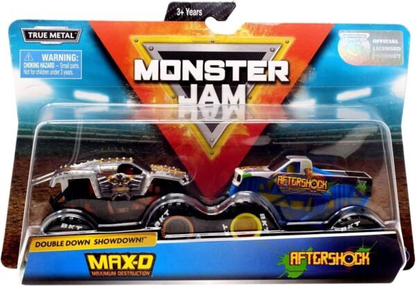 Monster Jam, Official Max D Vs. Aftershock Die-Cast Monster Trucks, 1 64