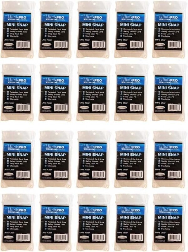 Ultra Pro Mini Snap Card Holder #81136 - Bundle of 20 Mini