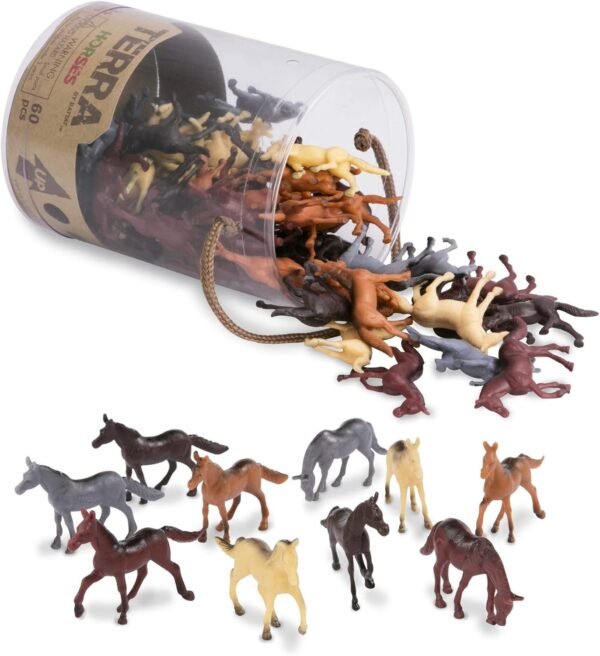 Terra by Battat Horses Assorted Miniature Horse Toys & Cake Toppers For