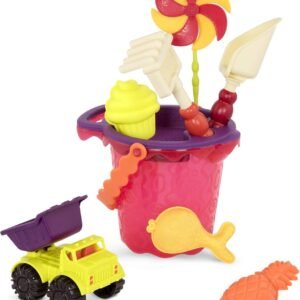 B. Toys Sands Ahoy Beach Playset - Medium Bucket Set Mango with