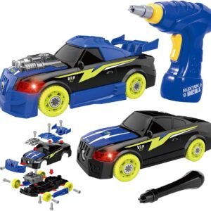 GILOBABY Take Apart Racing Car, STEM Toys 26 Pieces Assembly Car Toys