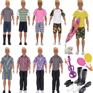 EuTengHao 25Pcs Doll Clothes and Accessories for 12 Inch Boy Dolls Includes