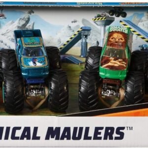 Hot Wheels Monster Trucks 164 Scale 4-Pack Assortment with Giant Wheels Gift