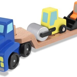 Melissa & Doug Low Loader Vehicle Play Set Kit Toy