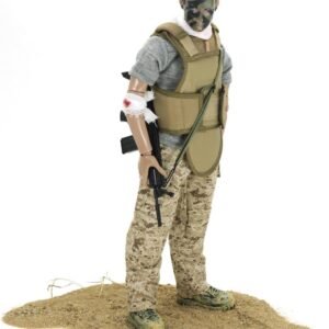 Army Action Figures,12 US Soldier Figure Military Playset for Boy KidsWounded Soldier