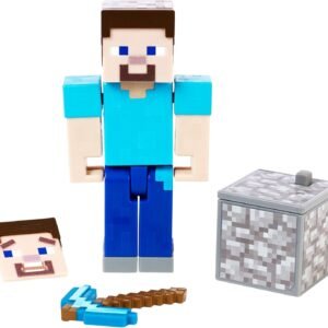 Minecraft Comic Maker Steve Action Figure Kit Toy Fun Kids