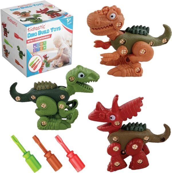 Kidtastic Dinosaur Toys STEM for 3 Year Olds - Take Apart Building