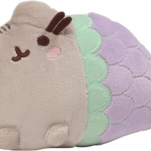 GUND Pusheen Mermaid Clam Shell Cat Plush Stuffed Animal, Multicolor, 7