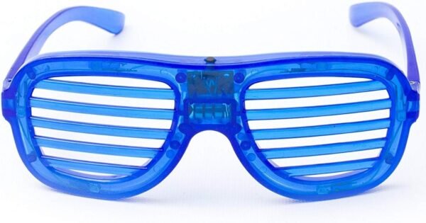 Fun Central LED Slotted Shades - Light Up Glasses for Adults &