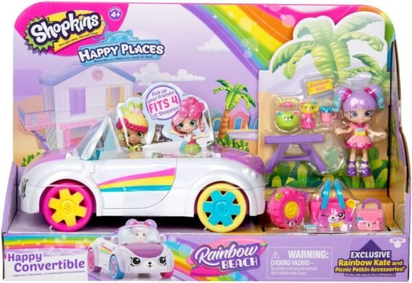 Shopkins Happy Places Rainbow Beach Convertible Kit Toy Fun Kids