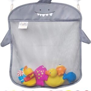 Bath Toy Organizer Set of 2 Holders+10 Foam Numbers+8 Suction&Sticker Hooks Baby