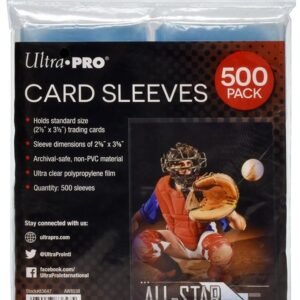 Ultra PRO Clear Card Sleeves for Standard Size Trading Cards measuring 2.5