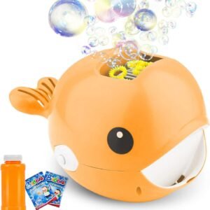 Semaco Bubble Machine, Automatic Whale Bubble Blower, Durable and Portable Automatic Bubble,