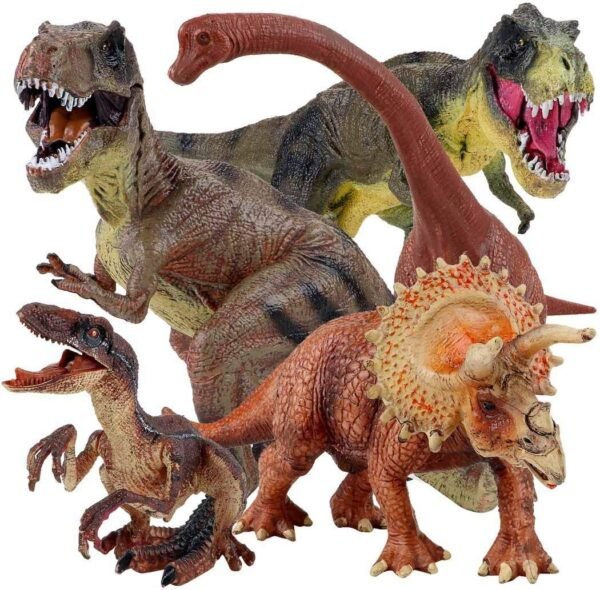 Winsenpro 5PCS Jumbo Dinosaur Set,13 Realistic Looking Dinosaur Toy Set for Party
