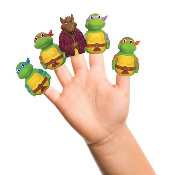 Nickelodeon TMNT Finger Puppets - Party Favors, Educational, Classroom Rewards, Bath Toys