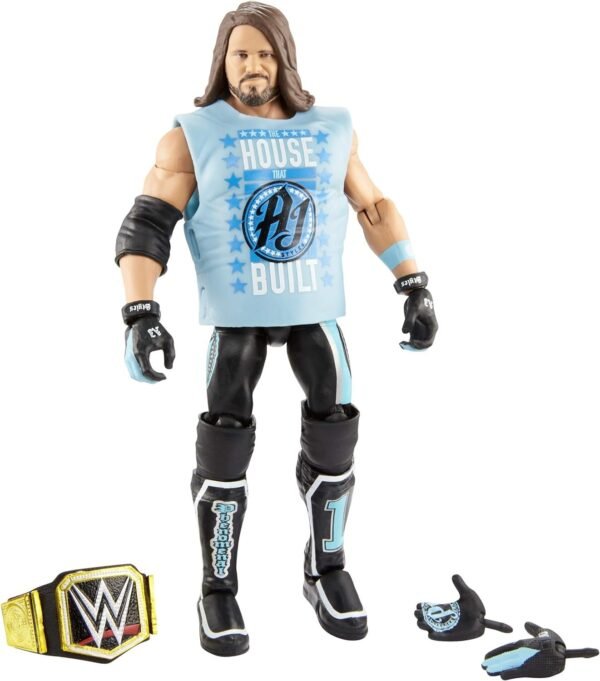 WWE AJ Styles Elite Collection Action Figure Kit Toy Fun