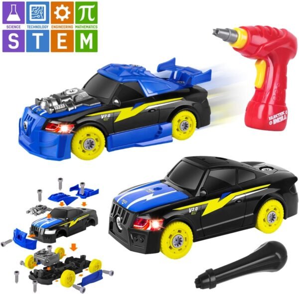 AOKESI Racing Car Toys Building Kit Take Apart Car,Put Together Car Toy