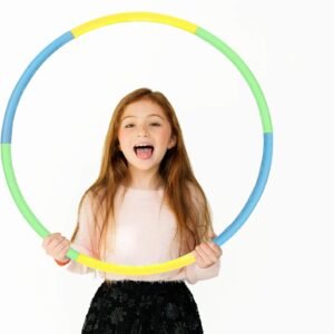 Beakabao Kids Hoola Hoop Set 6 Parts, Weight and Size Adjustable Detachable