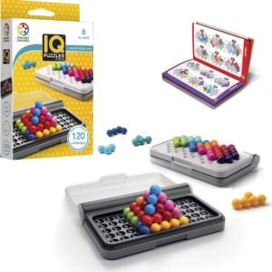 SmartGames IQ Puzzler Pro, a Travel Game for Kids and Adults, a