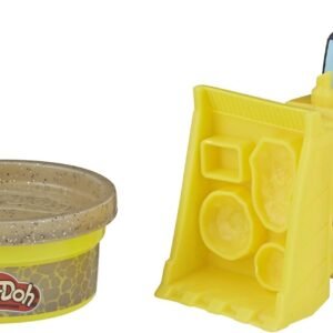 Play-Doh Wheels Mini Bulldozer Toy with 1 Can of Non-Toxic Stone Colored