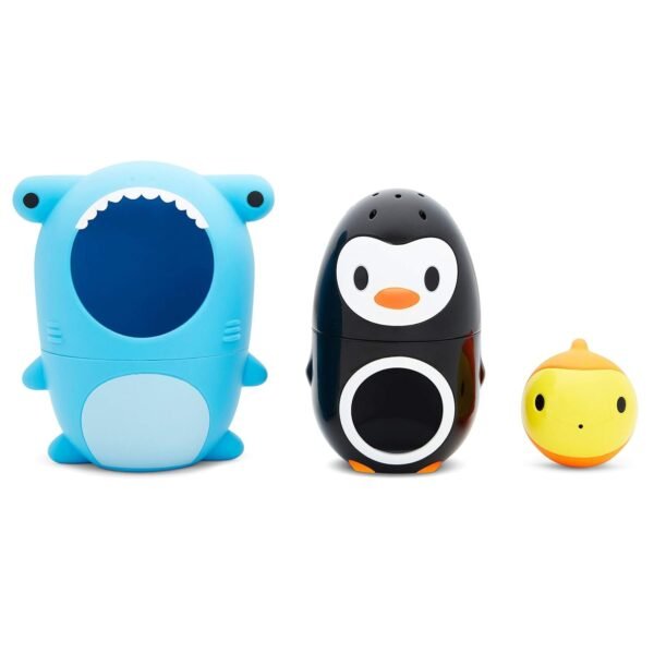Munchkin Sharky & Pals Nesting Bath Toy, Blue Kit Toy