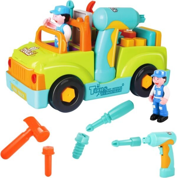 Zooawa Little Mechanic Tool Truck Car Toy for Kids Birthday Gift Present,