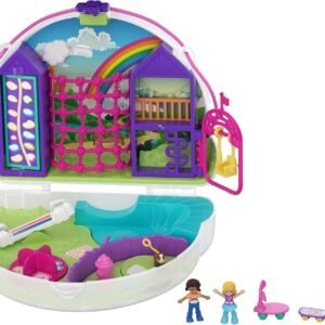 Polly Pocket Polly & Shani Rainbow Dream Wearable Purse Compact