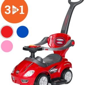 Best Choice Products 3-in-1 Kids Push and Pedal Toddler Ride On Wagon