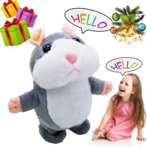 Upgrade Version Talking Hamster Mouse Toy - Repeats What You Say and