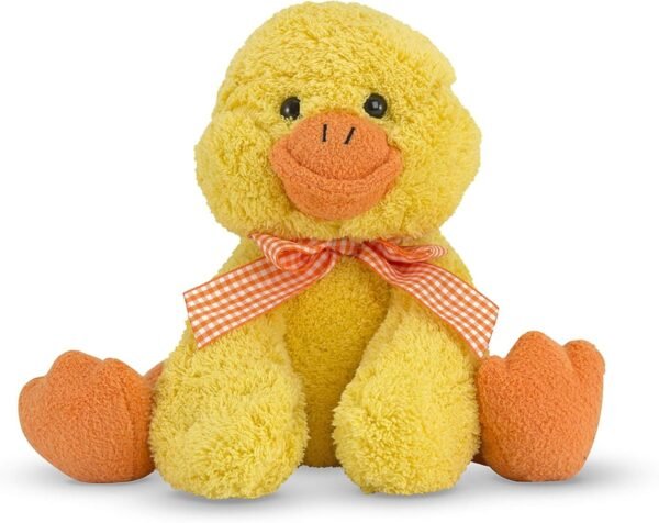 Melissa & Doug Meadow Medley Ducky Stuffed Animal With Quacking Sound Effect,Yellow