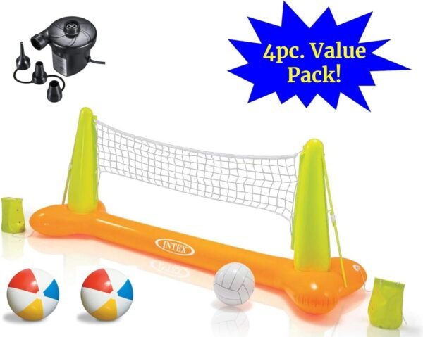 JOEYZ Ultimate Pool Party Volleyball Set - Floating Inflatable Pool Volleyball Game