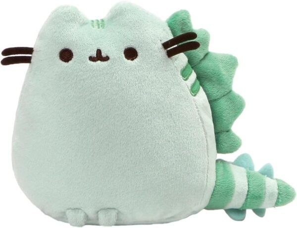 GUND Pusheen Pusheenosaurus Dinosaur Cat Plush Stuffed Animal, Green, 6